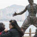 Bruce Lee's Statue in Hong Kong